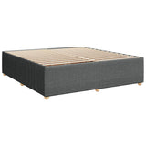 Bed Frame without Mattress Dark Grey Super King Fabric 3285040