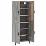 Highboard Grey Sonoma 69.5x34x180 cm Engineered Wood 3199559