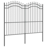 Garden Fence Woerden Grey 240 x 215 cm Powder-coated steel 42003962