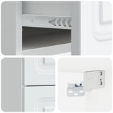 Wall-Mounted Bedside Cabinet 2 pcs White 34.5 x 33 x 40 cm 899316