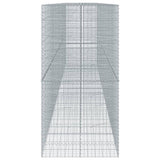 Gabion Basket with Cover 850x100x200 cm Galvanised Iron 3295240