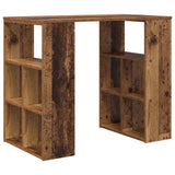 Desk with Shelf Old Wood 90 x 50 x 75 cm Engineered Wood 869512