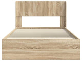Bed Frame with Storage and Headboard Sonoma Oak 100 x 200 cm 3414331