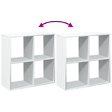 Room Divider Bookcase White 69,5x29x69,5 cm Engineered Wood 858003
