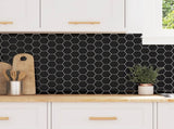 Hexagon Tile 20 pcs Grey 30 x 30 cm Polyurethane and PET 42021324