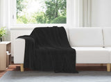 Throw Blankets 6 pcs Black 130 x 150 cm Fleece 42016809
