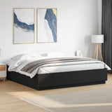 Bed Frame without Mattress Black 200x200 cm 3209675