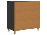 Sideboard Black 66 x 34.5 x 90 cm Engineered Wood 894126