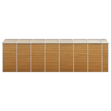 Garden Shed Light brown Galvanised steel Large Garden Shed 3188281