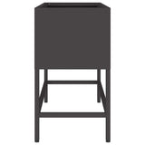 Raised Garden Planter Black 60 x 26 x 45 cm Steel 865883