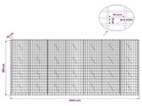 Gabion with 5 mm Wire and 5x10 cm Mesh 350x10x200 cm 3464497