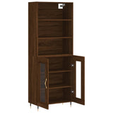 Highboard Brown Oak 69.5x34x180 cm Engineered Wood 3189300