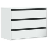 Corner Chest of Drawers White 80x41x58 cm Engineered Wood 852852