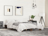 Bed Frame without Mattress Brown Oak 120x200 cm 845866