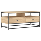 Coffee Table Sonoma Oak 100x51x45 cm Engineered Wood 835285