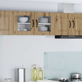Wall Glass Cabinet PORTO Artisan Oak 40 x 31 x 40 cm 885203