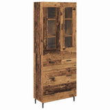Highboard with Drawer 2 pcs Old Wood Engineered Wood 3415795