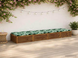 4-Piece Seat Cushions SOEST 4 pcs 100% Polyester Leaf Pattern 945096