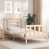 Bed Frame without Mattress Single Solid Wood Pine 3192846