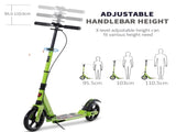 Kick Scooter, Folding 2 Wheel Scooter for 14 Teens Adults, with Dual Brake System, Dual Suspension, T3398P349437