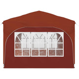 Pop-up Party Tent 290 x 290 x 245 cm Terracotta 42019875