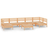 8 Piece Garden Lounge Set Solid Wood Pine 3083409