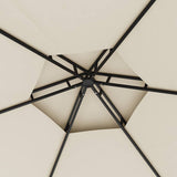 Gazebo with Sidewalls 3.1x2.7 m Cream 313931