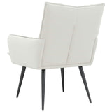 Armchair White Faux Leather 42047743