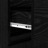Sideboard with Drawer Black oak 35 x 40 x 70 cm Engineered wood 881770