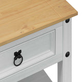 Coffee Table with Drawer White 100 x 48 x 45 cm Solid Pine Wood 42024941