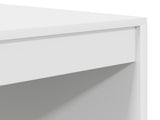 Desk with Drawer with Shelf with Storage 2 pcs White 3337361