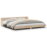 Bed Frame without Mattress 200x200 cm Solid Wood Pine 3302267