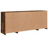 Sideboard with LED Lights Smoked Oak 163x37x67 cm 3209076
