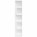 ZNTS Corner Cabinet High Gloss White 33x33x164.5 cm Engineered Wood 809050