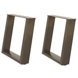 Coffee Table Legs U-Shaped 2 pcs Natural Steel 50x cm Steel 4012767