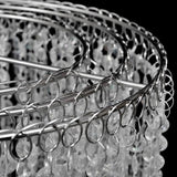 Chandelier Transparent Plastic 70 cm high, 26 cm wide 241118