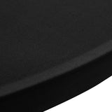Standing Table Cover 60 cm Black Stretch 4 pcs 279071