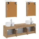 Bathroom Cabinet Set 5 pcs Artisan Oak Engineered Wood 3406438