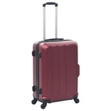 Hardcase Trolley Set 3 pcs Wine Red ABS 91874