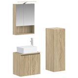 Bathroom Furniture Set 4 pcs Sonoma Oak 3407441