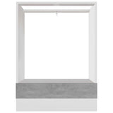 Oven Cabinet Lyon Concrete Grey 60x46x81.5 cm Engineered Wood 802501