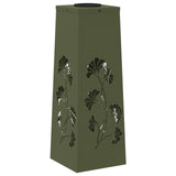 Solar LED Pathway Light 2 pcs Olive Green Cold Rolled Steel 879754