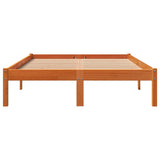 Bed Frame without Mattress Wax Brown 140x200 cm Solid Wood Pine 844857