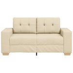 ZNTS Cream Loveseat Sofa - 120 cm Fabric 4105075