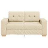 ZNTS Cream Loveseat Sofa - 120 cm Fabric 4105075