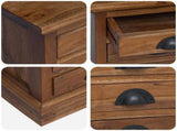 Chest of Drawers Natural 35 x 30 x 60 cm Solid Teak Wood 42017960