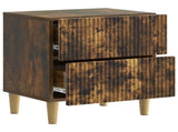Bedside Cabinet Smoked Oak 62 x 34.5 x 47.5 cm Engineered Wood 894780