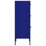 ZNTS Storage Cabinet Navy Blue 42.5x35x101.5 cm Steel 336181