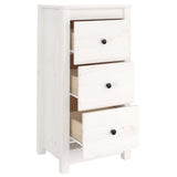 Sideboard White 40x35x80 cm Solid Wood Pine 813741