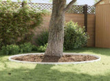 Lawn Edging 50 pcs 103 x 10 cm Steel White 8008329